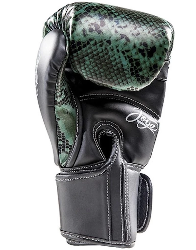 Joya (Kick)bokshandschoenen Thai Snake Groen Zwart 9 Joya (Kick)bokshandschoenen Thai Snake Groen Zwart - Afbeelding 7