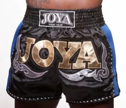 Joya Muay Thai Kickboks Broek 56 Zwart Blauw -Boksen Winkel joya joya muay thai kickboks broek 56 zwart blauw 2