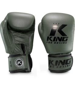 King Pro Boxing Bokshandschoenen Military KPB/BGVL 3 Leder -Boksen Winkel king pro boxing king pro boxing bokshandschoenen m 2