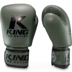 King Pro Boxing Bokshandschoenen Military KPB/BGVL 3 Leder -Boksen Winkel king pro boxing king pro boxing bokshandschoenen m 3