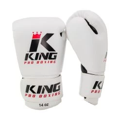 King Pro Boxing Bokshandschoenen Wit KPB/BG 2 Leder -Boksen Winkel king pro boxing king pro boxing bokshandschoenen w 5