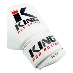 King Pro Boxing Bokshandschoenen Wit KPB/BG 2 Leder -Boksen Winkel king pro boxing king pro boxing bokshandschoenen w 6