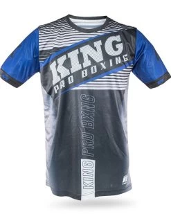 King Pro Boxing KPB Stormking 3 Dry T-Shirt Zwart Blauw -Boksen Winkel king pro boxing king pro boxing kpb stormking 3 dr 3