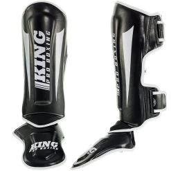 King Pro Boxing Scheenbeschermers KPB SG REVO 1 Zwart Wit -Boksen Winkel king pro boxing king pro boxing scheenbeschermers 18