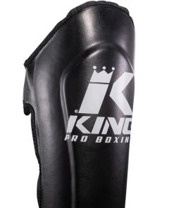 King Pro Boxing Scheenbeschermers KPB/SGL 7 Zwart Wit -Boksen Winkel king pro boxing king pro boxing scheenbeschermers 2