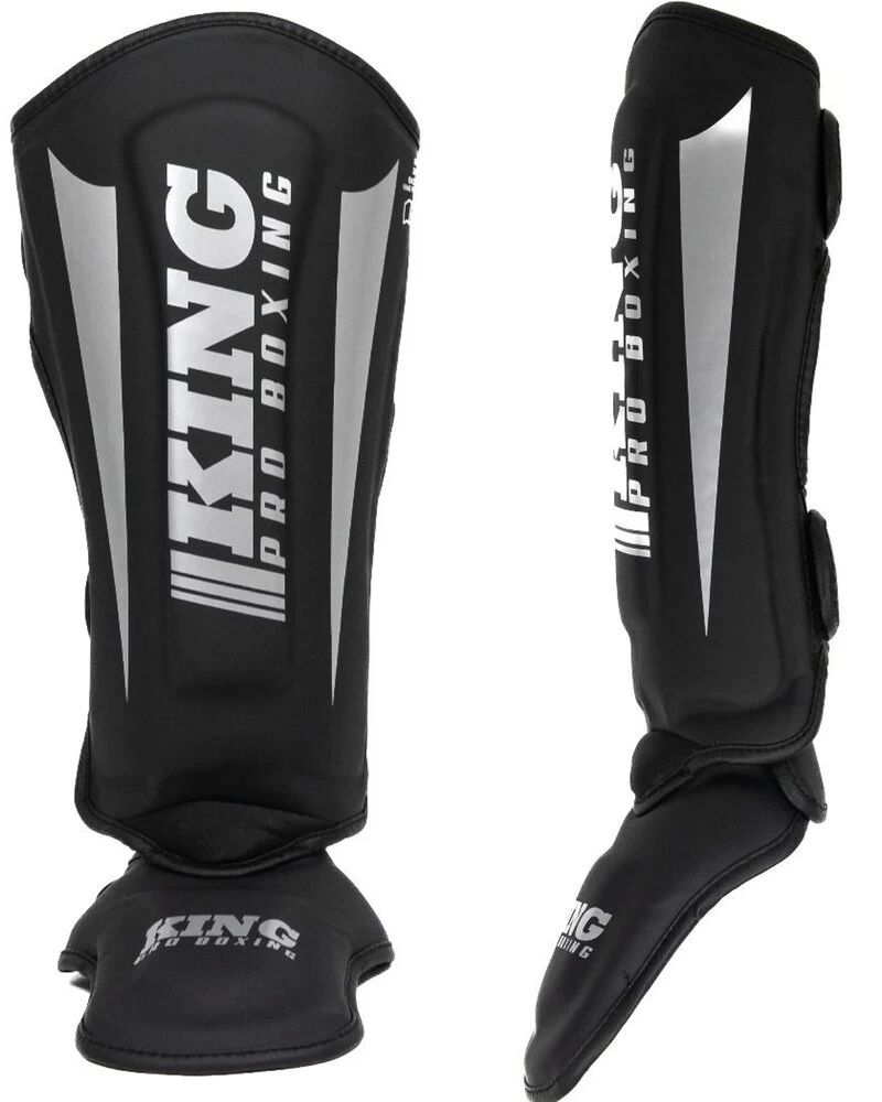 King Pro Boxing Scheenbeschermers KPB/SG REVO 7 Zwart Zilver 3 King Pro Boxing Scheenbeschermers KPB/SG REVO 7 Zwart Zilver