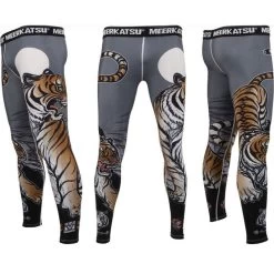 Meerkatsu Midnight Tiger Grappling Sportlegging Spats -Boksen Winkel meerkatsu art meerkatsu midnight tiger grappling s 3
