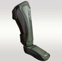 MUAY Kickboks Scheenbeschermers Zwart Army Green 8 MUAY Kickboks Scheenbeschermers Zwart Army Green -Boksen Winkel muay muay kickboks scheenbeschermers zwart army gr 1