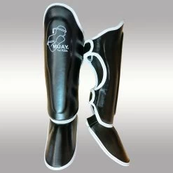 Muay Kids Kickboks Scheenbeschermers Zwart