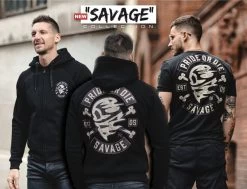Hoodie PRiDEorDiE SAVAGE Zwart -Boksen Winkel pride or die hoodie prideordie savage zwart 3