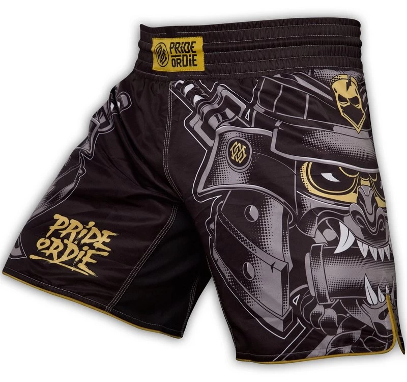 Pride Or Die Fight For Honor Fightshorts Zwart Vechtsportbroek 5 Pride Or Die Fight For Honor Fightshorts Zwart Vechtsportbroek - Afbeelding 3