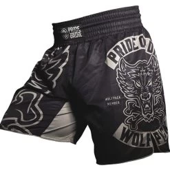 PRiDE Or DiE Fight Short Wolfpack Vechtsportbroek Zwart -Boksen Winkel pride or die pride or die fight short wolfpack vec 4