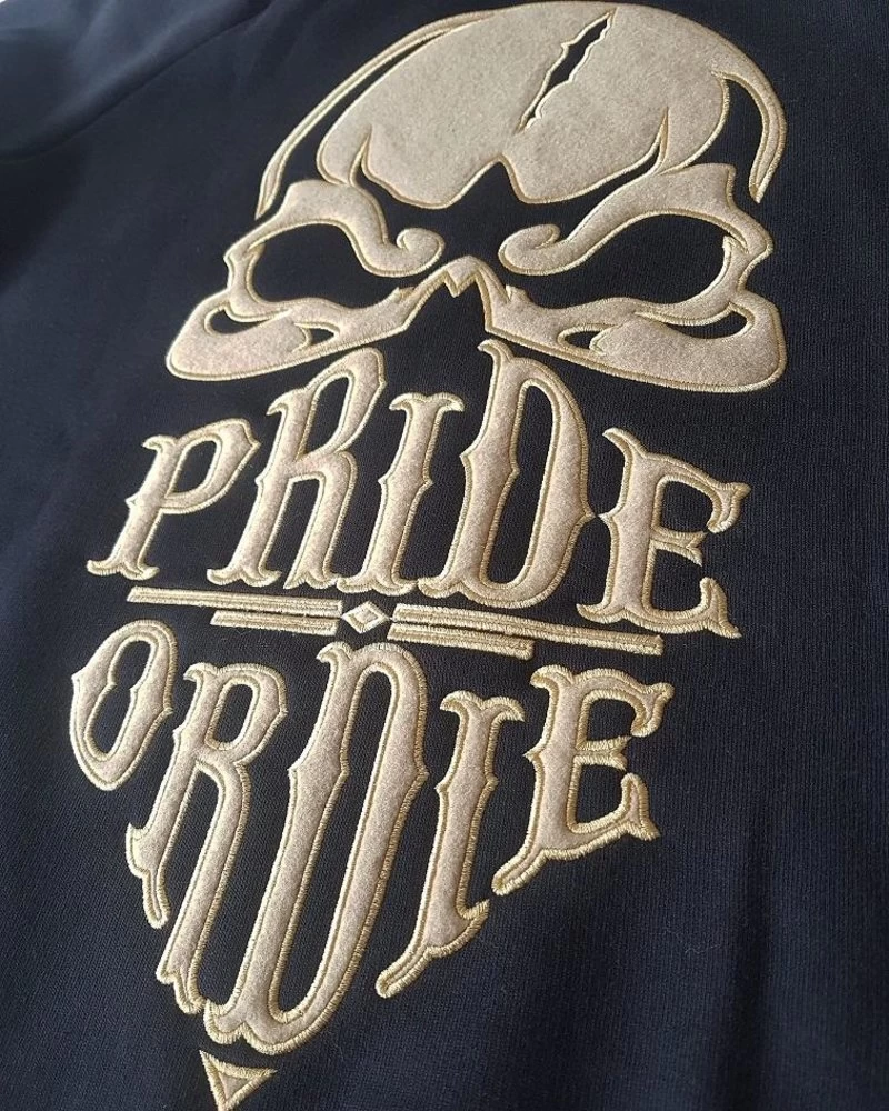 Pride Or Die Hoody Sweater Reckless Zwart Goud 5 Pride Or Die Hoody Sweater Reckless Zwart Goud - Afbeelding 3