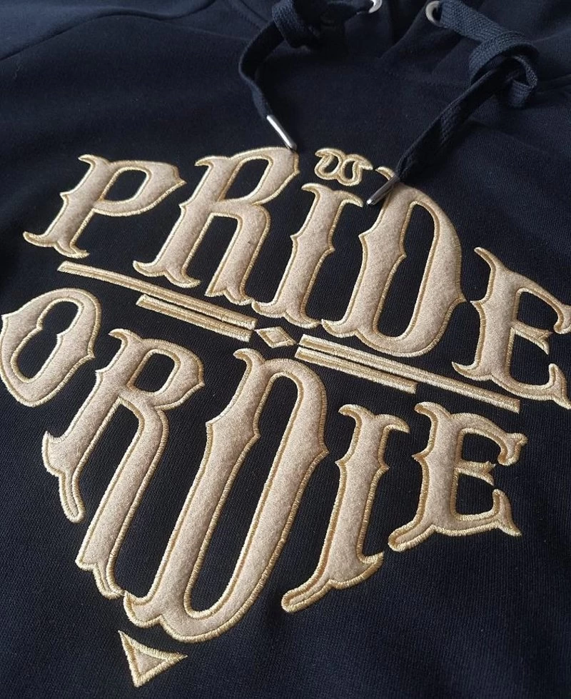 Pride Or Die Hoody Sweater Reckless Zwart Goud 8 Pride Or Die Hoody Sweater Reckless Zwart Goud - Afbeelding 6