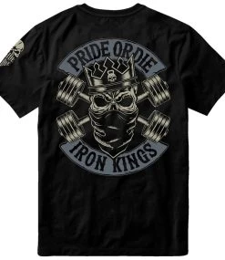 PRIDE Or Die Katoenen T-Shirt Iron Kings Zwart -Boksen Winkel pride or die pride or die katoenen t shirt iron ki 2