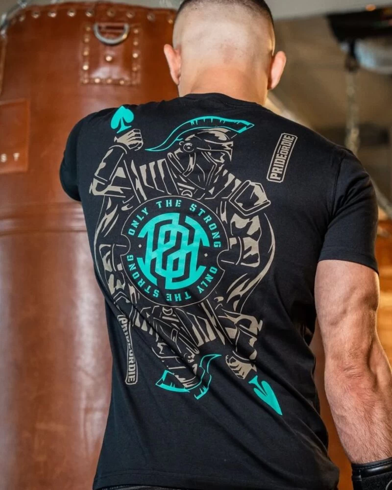 PRIDE Or Die Katoenen T-Shirt Only The Strong Zwart 8 PRIDE Or Die Katoenen T-Shirt Only The Strong Zwart - Afbeelding 6