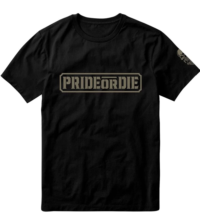 PRIDE Or Die Katoenen T-Shirt Only The Strong Zwart 9 PRIDE Or Die Katoenen T-Shirt Only The Strong Zwart - Afbeelding 7