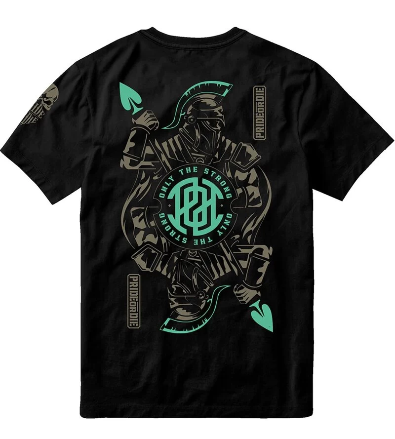 PRIDE Or Die Katoenen T-Shirt Only The Strong Zwart 10 PRIDE Or Die Katoenen T-Shirt Only The Strong Zwart - Afbeelding 8