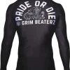 PRiDE Or Die Rash Guard Grim Beaterz Zwart -Boksen Winkel pride or die pride or die rash guard grim beaterz