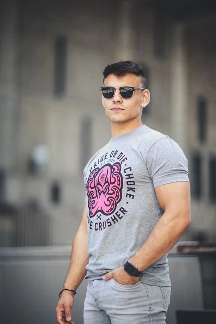 Pride Or Die T Shirt Bone Crusher Grijs 7 Pride Or Die T Shirt Bone Crusher Grijs - Afbeelding 5