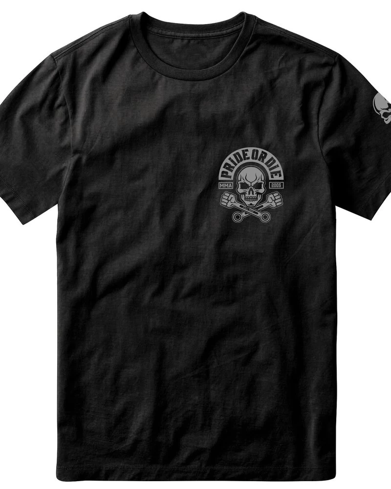 PRIDE Or Die T-Shirt BUSTED KNUCKLES Zwart 4 PRIDE Or Die T-Shirt BUSTED KNUCKLES Zwart - Afbeelding 2