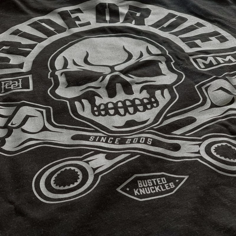 PRIDE Or Die T-Shirt BUSTED KNUCKLES Zwart 10 PRIDE Or Die T-Shirt BUSTED KNUCKLES Zwart - Afbeelding 8