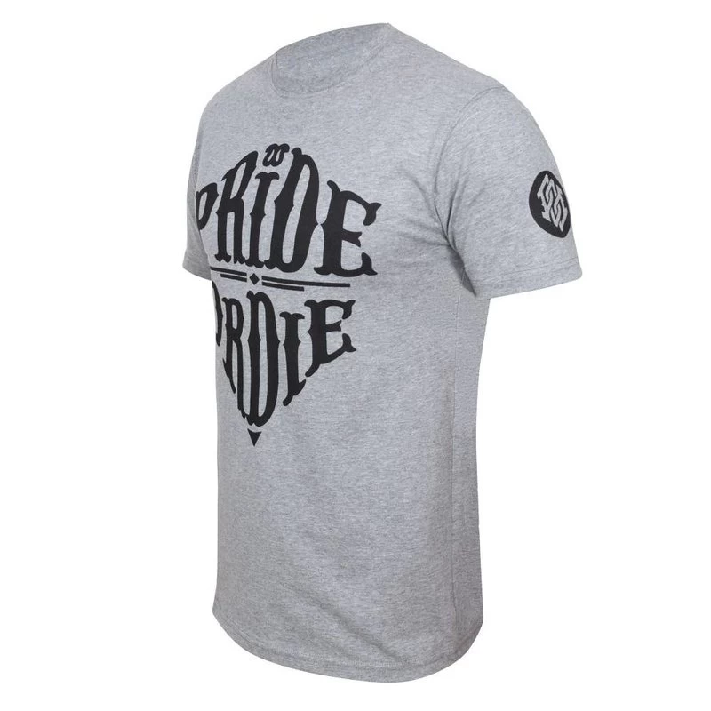 PRiDE Or DiE T-Shirt Reckless Grijs Vechtsportkleding 4 PRiDE Or DiE T-Shirt Reckless Grijs Vechtsportkleding - Afbeelding 2