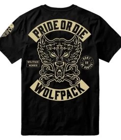 PRIDE Or Die T-Shirt Wolfpack Zwart