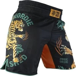 PRIDE Or Die Unleashed V.2 Fightshort Zwart 9 PRIDE Or Die Unleashed V.2 Fightshort Zwart -Boksen Winkel pride or die pride or die unleashed v2 fightshort 2