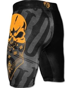 PRiDE Or DiE Vale Tudo Reckless Compressie Short Zwart Geel -Boksen Winkel pride or die pride or die vale tudo reckless compr 1
