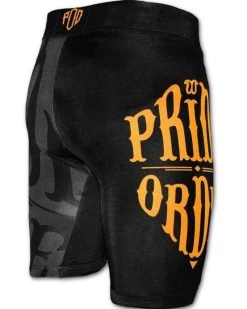 PRiDE Or DiE Vale Tudo Reckless Compressie Short Zwart Geel -Boksen Winkel pride or die pride or die vale tudo reckless compr 2
