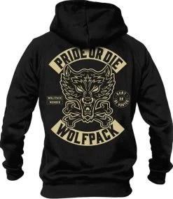PRIDE Or Die Wolfpack Hoodie Sweater Zwart -Boksen Winkel pride or die pride or die wolfpack hoodie sweater 3