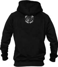 PRiDEorDiE Hoodie Sweater Lone Wolf Zwart -Boksen Winkel pride or die prideordie hoodie sweater lone wolf z 5