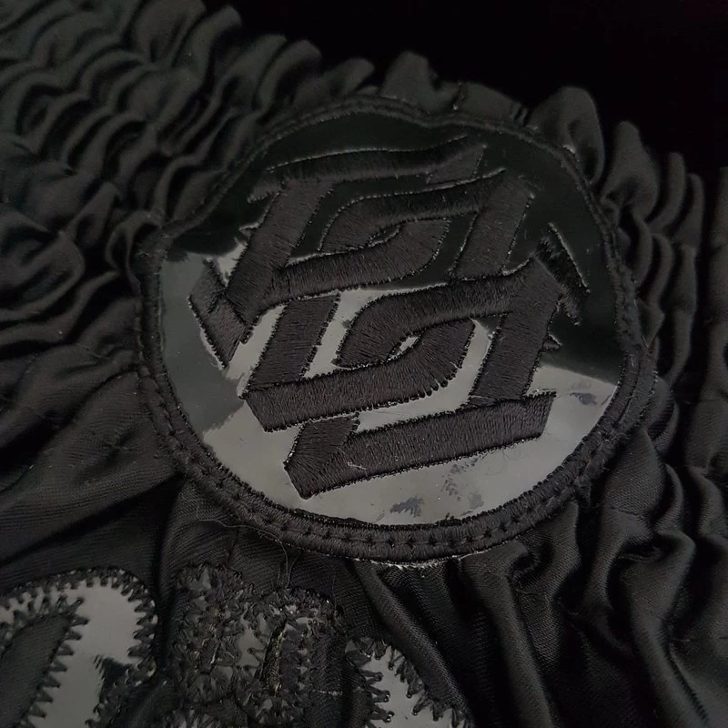 PrideorDie Muay Thai Shorts RECKLESS Full Black 4 PrideorDie Muay Thai Shorts RECKLESS Full Black - Afbeelding 2