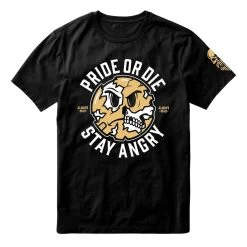 PRiDEorDiE T Shirt Stay Angry Zwart -Boksen Winkel pride or die prideordie t shirt stay angry zwart 1