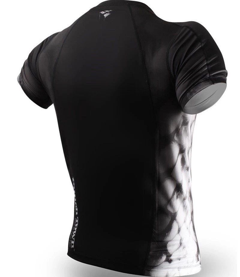 PunchTown Rash Guard Black Crush Korte Mouwen 4 PunchTown Rash Guard Black Crush Korte Mouwen - Afbeelding 2