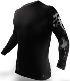 PunchTown Rash Guard Deranged Lange Mouw Zwart -Boksen Winkel punch town punchtown rash guard deranged lange mou 2