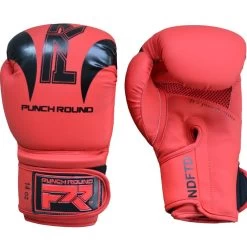 Punch Round Bokshandschoenen "SLAM" Mat Rood Zwart -Boksen Winkel punchr punch round bokshandschoenen slam mat rood 3