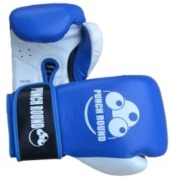 Punch Round™ ELITE PRO Bokshandschoenen Blauw Wit