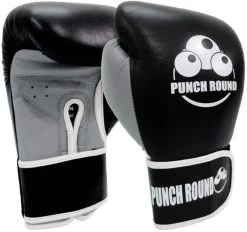 Punch Round™ ELITE PRO Bokshandschoenen Zwart Grijs -Boksen Winkel punchr punch round elite pro bokshandschoenen zwar 2