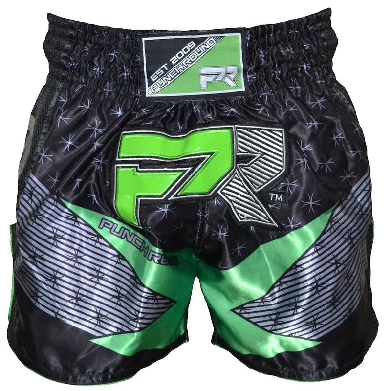 Punch Round Evoke Kickboks Broek Zwart Groen 6 Punch Round Evoke Kickboks Broek Zwart Groen - Afbeelding 4