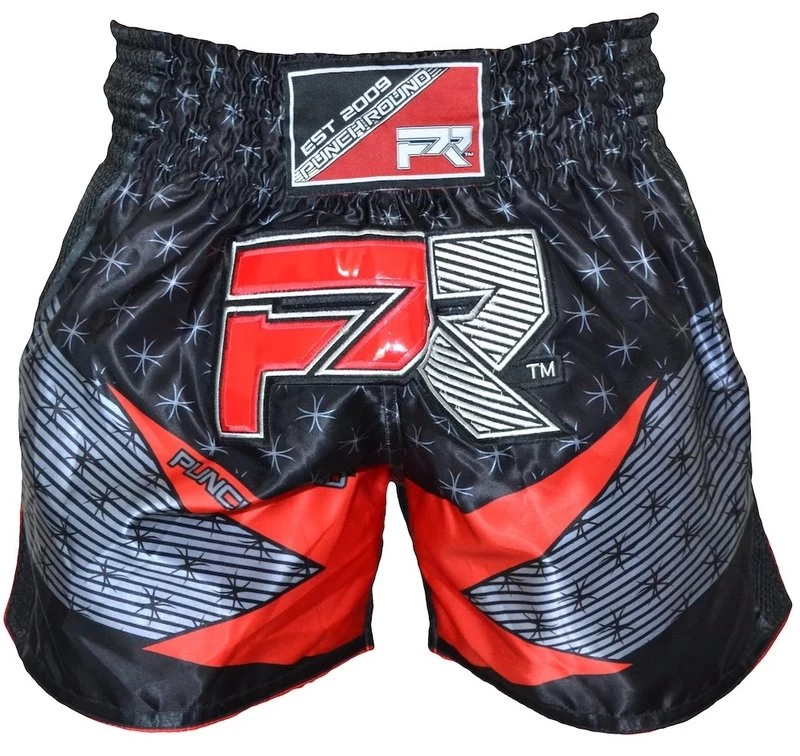 Punch Round Evoke Kickboks Broek Zwart Rood 5 Punch Round Evoke Kickboks Broek Zwart Rood - Afbeelding 3