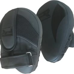 Punch Round Hand PRO Pads Focus Mitts Slam Zwart