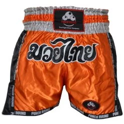 Punch Round™ Kickboks Broekje Muay Thai Oranje -Boksen Winkel punchr punch round kickboks broekje muay thai oran 2