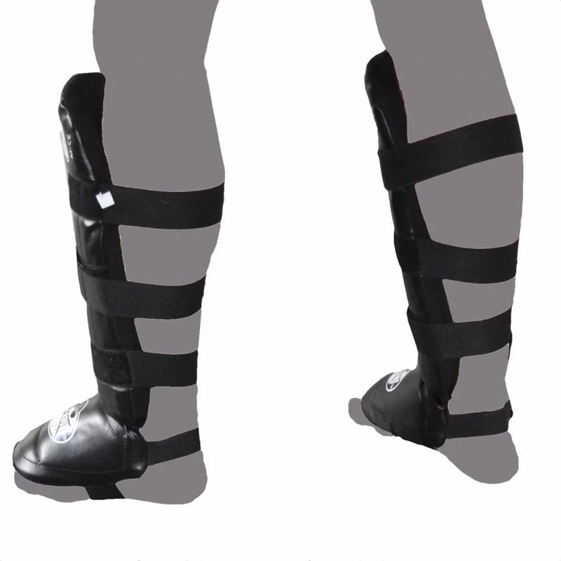 Punch Round Kickboks Scheenbeschermers Experience Luxury PU Black 7 Punch Round Kickboks Scheenbeschermers Experience Luxury PU Black - Afbeelding 5