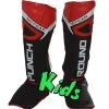 Punch Round Kids NoFear Kickboks Scheenbeschermers Zwart Rood -Boksen Winkel punchr punch round kids nofear kickboks scheenbesc 2