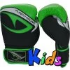 Punch Round No-Fear Bokshandschoenen Kids Zwart Groen