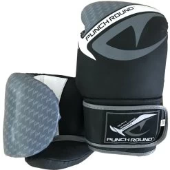 Punch Round NoFear Bokshandschoenen Zwart Grijs 9 Punch Round NoFear Bokshandschoenen Zwart Grijs -Boksen Winkel punchr punch round nofear bokshandschoenen zwart g 2