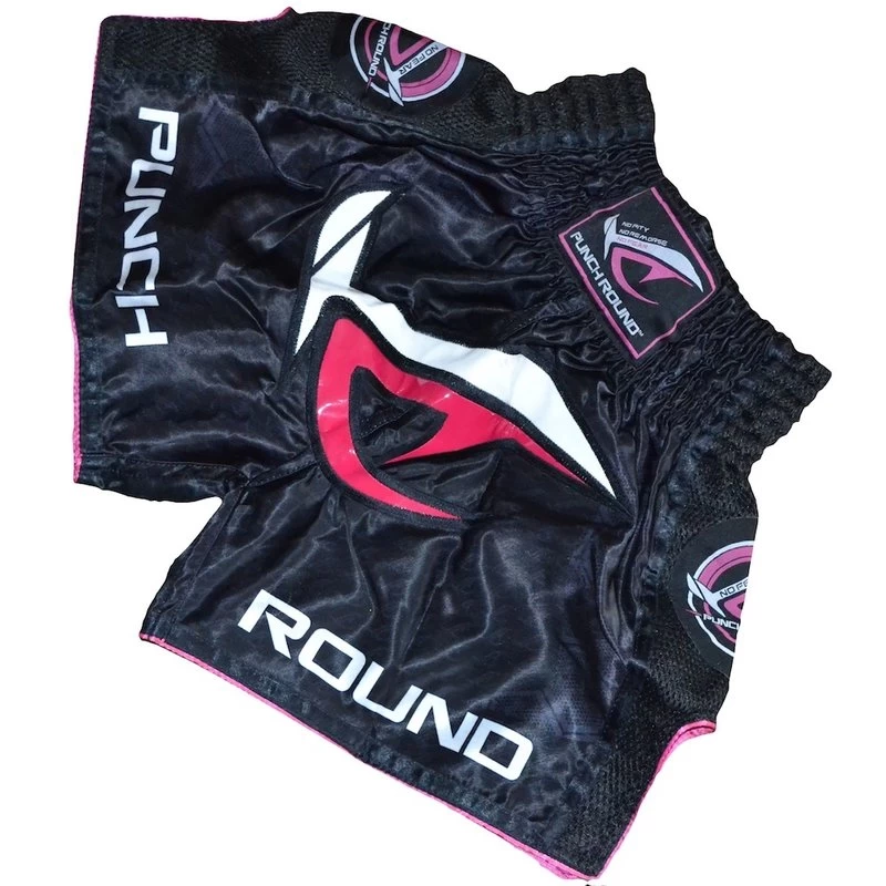 Punch Round NoFear Dames Kickboks Broek Zwart Roze 5 Punch Round NoFear Dames Kickboks Broek Zwart Roze - Afbeelding 3