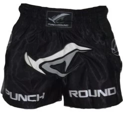 Punch Round Thaiboks Broek NoFear Zwart Grijs -Boksen Winkel punchr punch round thaiboks broek nofear zwart gri 2